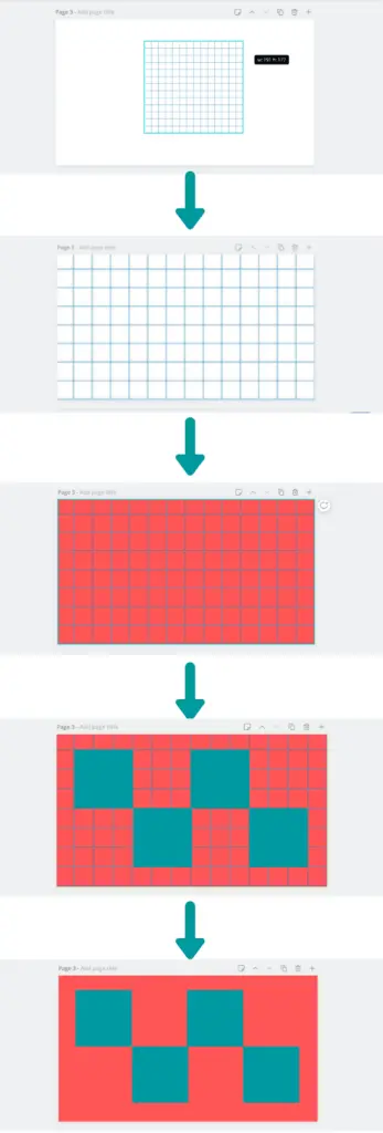 how to add gridlines in Canva steps