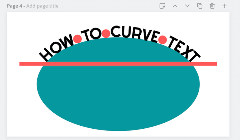 canva how to curve text around circle