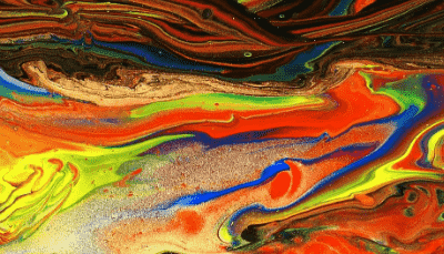 multicolored acrylic pour painting