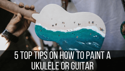 painting a ukulele