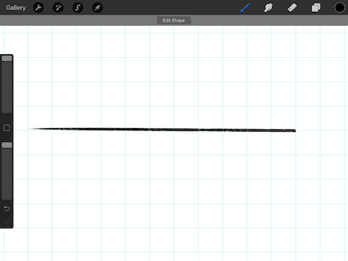 procreate drawing guide to draw lines