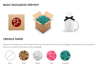 printed mint package options