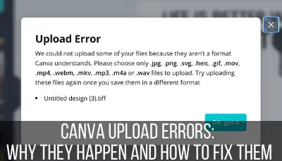 canva upload errors