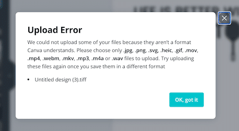 Canva wrong file type error