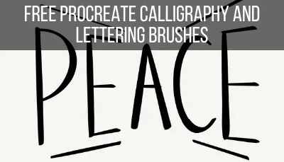 Free Procreate Calligraphy and Lettering Brushes