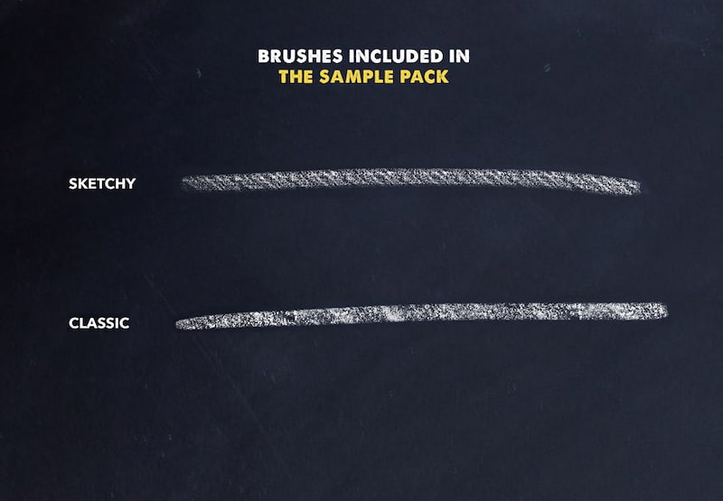 design cuts procreate chalk brush sample
