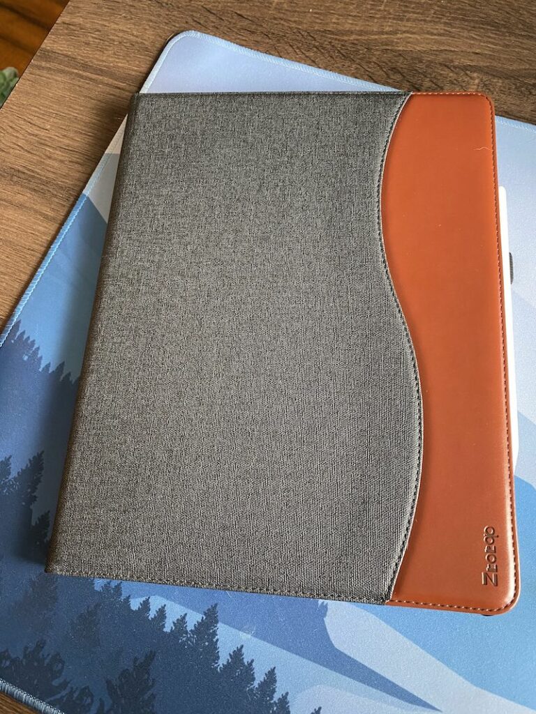 ztotop ipad case gray and brown