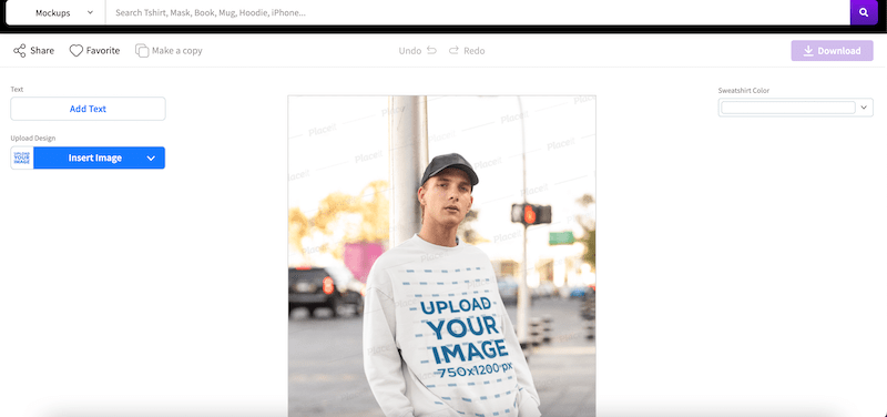 long sleeve placeit mockup