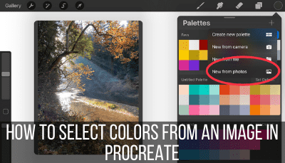 How to Select Colors From an Image in Procreate