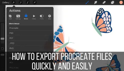 how to export procreate files