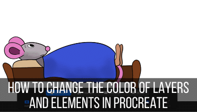 how to change the color of layers and elements in procreate