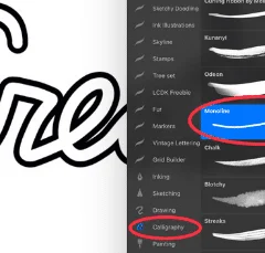best tracing and outline brushes for procreate