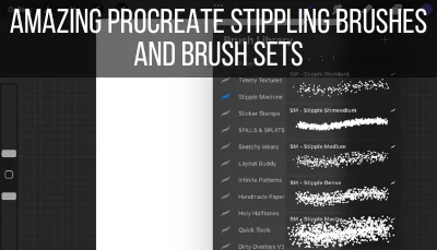 Amazing Procreate Stippling Brushes and Brush Sets