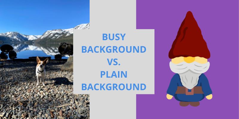 busy vs plain background