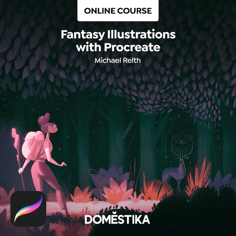 domestika fantasy illustrations with procreate class