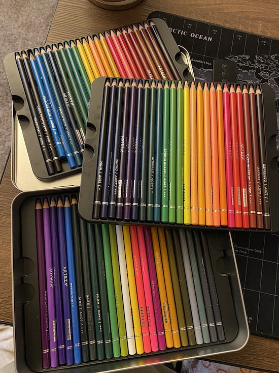 arteza colored pencils set of 72