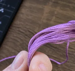 purple embroidery thread