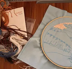 starting an embroidery kit