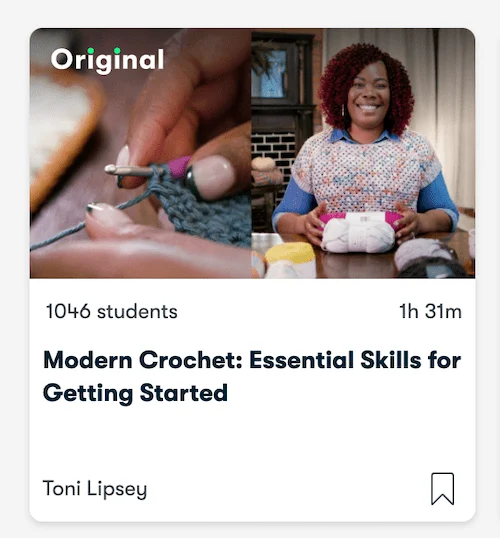 modern crochet skillshare class