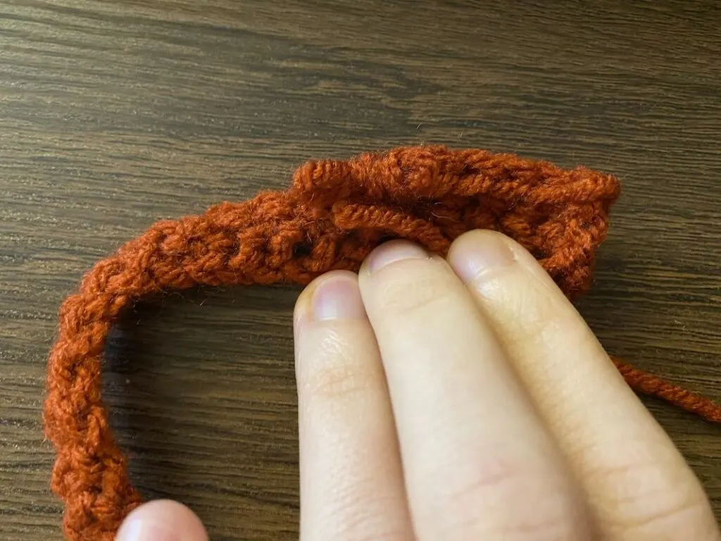 yarn crochet row
