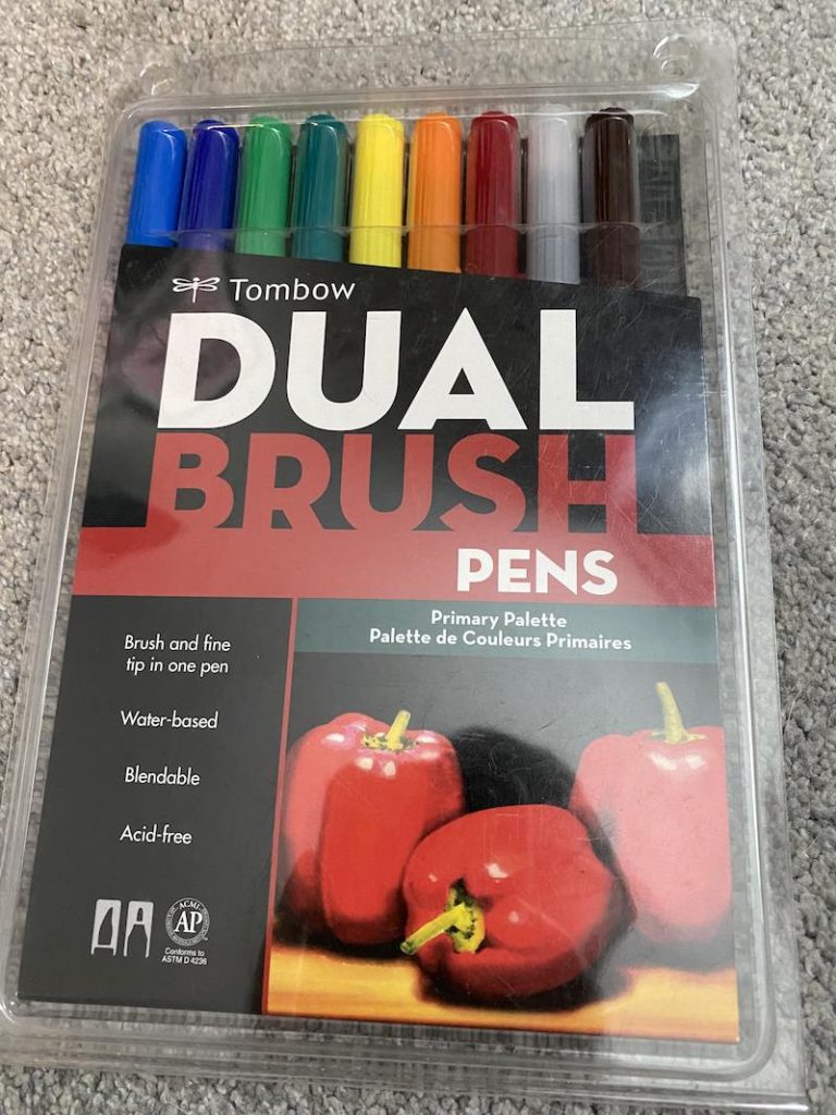 tombow dual brush pens