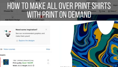 How to Make All Over Print Shirts with Print on Demand