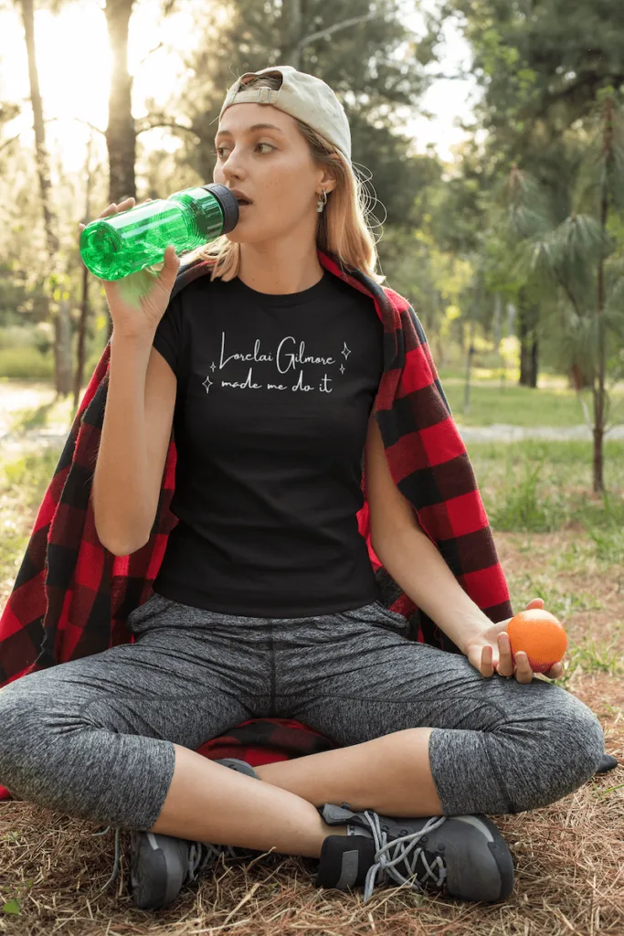 woman in shirt mockup