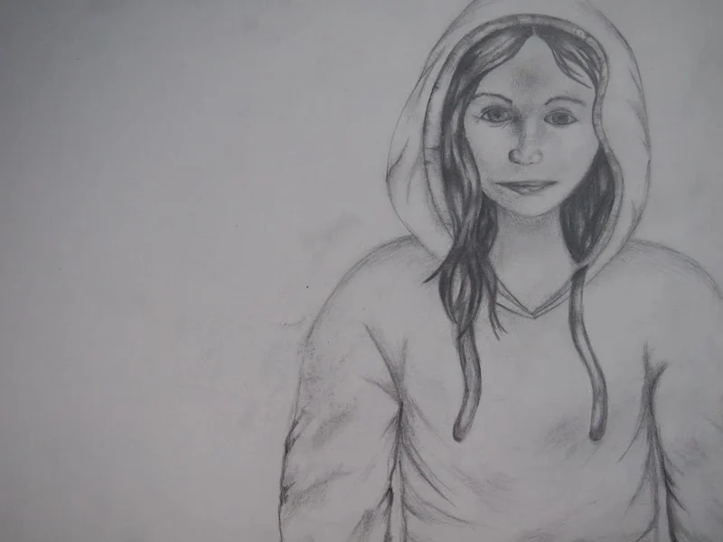 drawing of woman