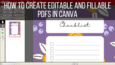 How to Create Editable and Fillable PDFs in Canva