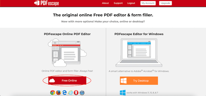 pdfescape free online option