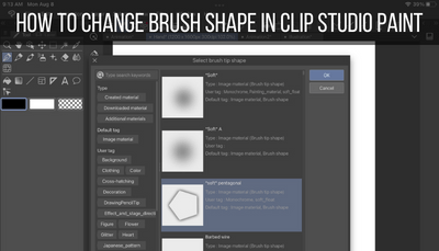 How to Change Brush Shape in Clip Studio Paint