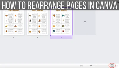 How to Rearrange Pages in Canva