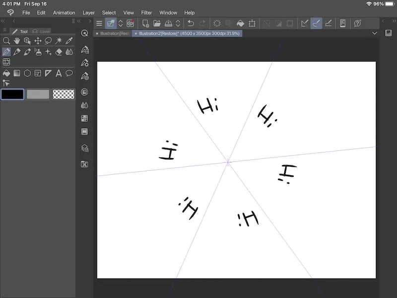 How to Use Clip Studio Paint's Symmetrical Ruler - Adventures with Art
