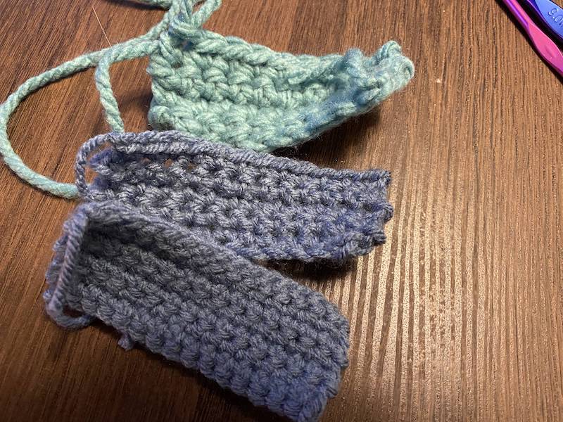 crochet swatches differnt types