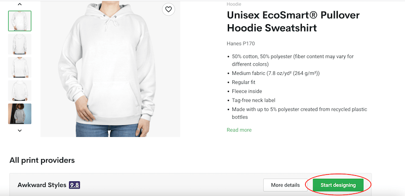 printify eco hoodie