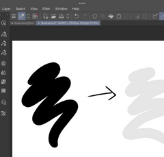 changing brush opacity in clip studio paint