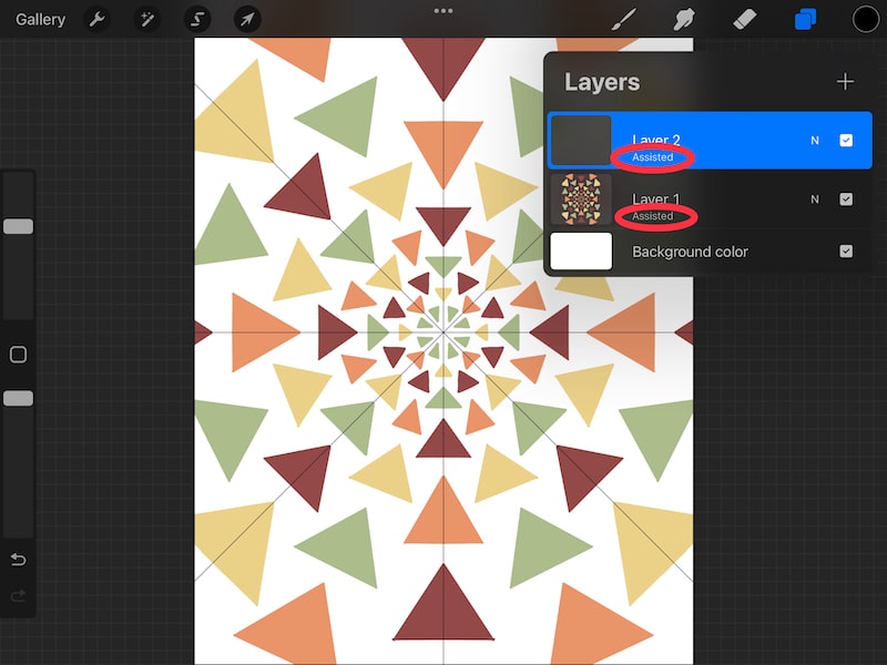 procreate assisted layers