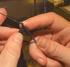 crocheting with embroidery floss