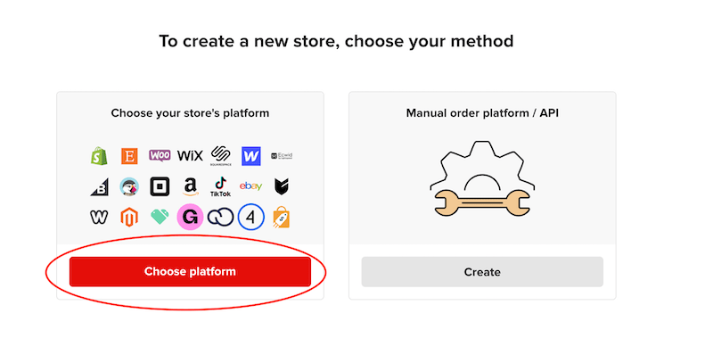 printful choose platform for integration